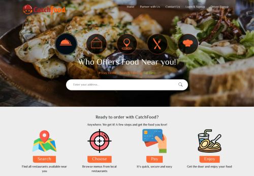 كاتش فود لطلب الطعام اون لاين