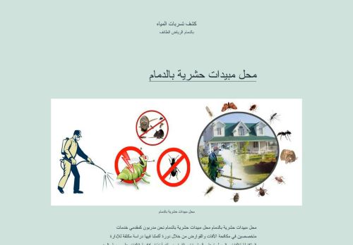 شركة كشف تسربات المياة