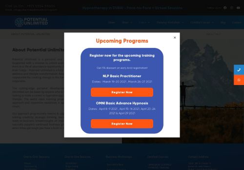 Potential Unlimited Training