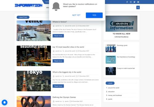 General information about all