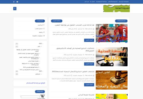 المدونة العامة