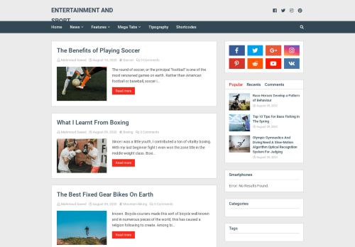 Entertainment and sport