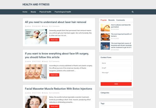 HEALTH AND FITNESS