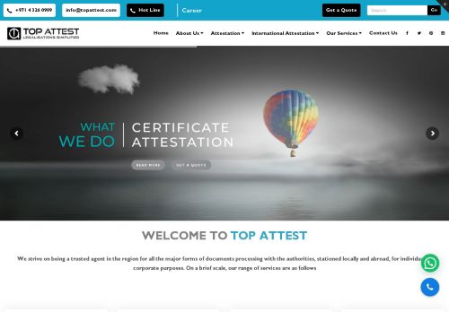 Top Attest لخدمات تصديق الشهادات