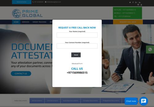 Prime Global Attestation Services UAE - Certificate & Document Attestation Services in UAE