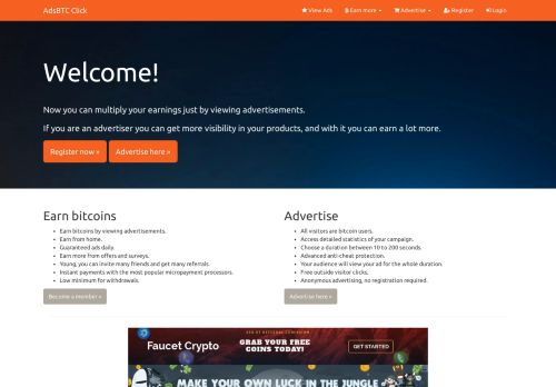 اربح بتكوين AdsBTC Click