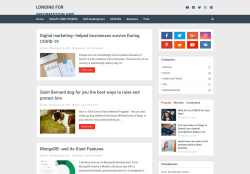 Longing for information